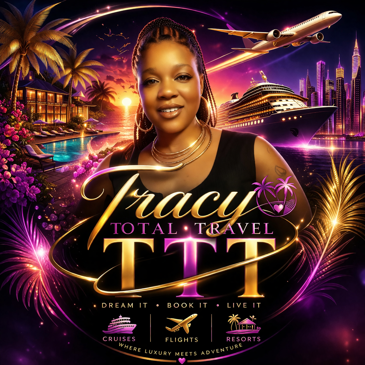 Tracy's Total Travel logo
